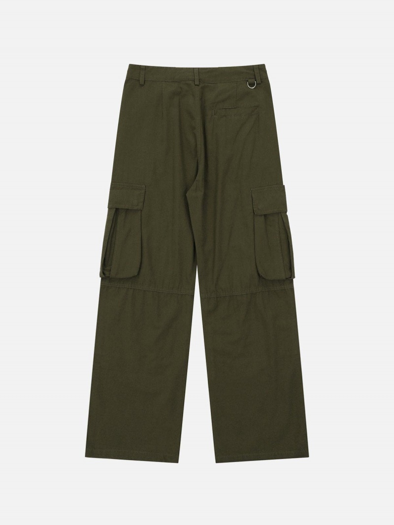 Vert  Pantalon Cargo Aelfric Eden Vintage Large Pocket - AQP-4591054